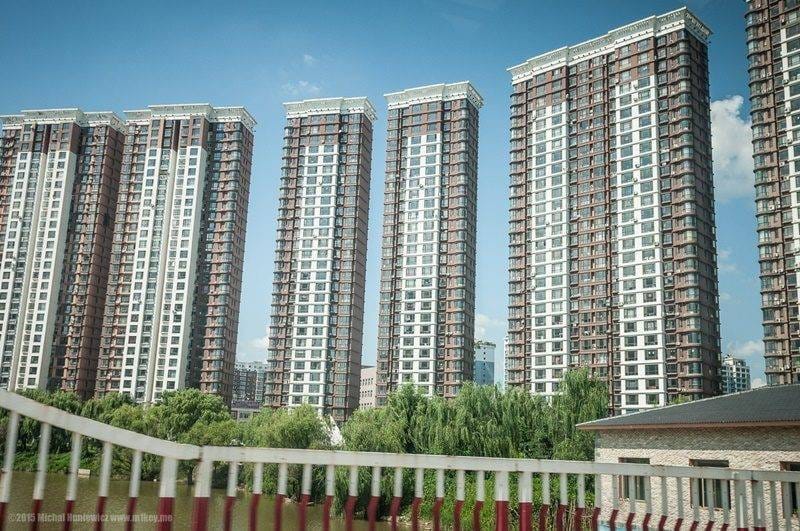 Prédios em Pyongyang, Coréia do Norte